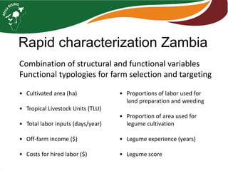 Farming systems analysis in Africa RISING