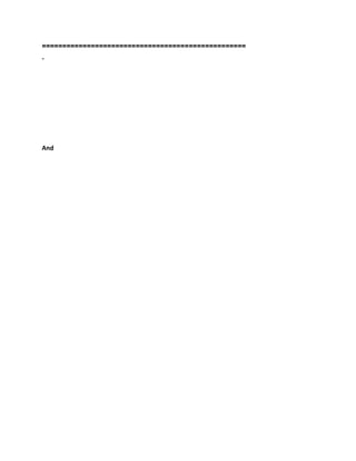 ==============
====================================
-
And
 