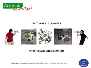 TEXTOS PARA LA CAMPAÑA ESTRATEGIA DE SENSIBILIZACIÓN 