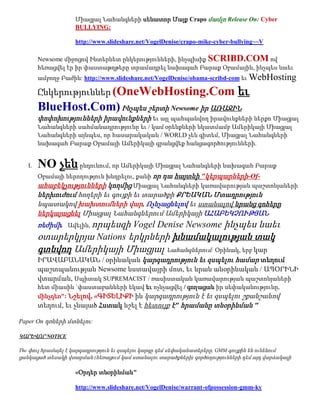 Միացյալ Նահանգների սենատոր Մայք Crapo մամլո Release On: Cyber
                   BULLYING:

                   http://www.slideshare.net/VogelDenise/crapo-mike-cyber-bullying~~V

        Newsome միջոցով Ինտերնետ ընկերությունների, ինչպիսիք SCRIBD.COM ով
        հեռացվել էր իր փաստաթղթերը տրամադրել նախագահ Բարաք Օբամային, ինչպես նաեւ
        ամբողջ Բաժին: http://www.slideshare.net/VogelDenise/obama-scribd-com եւ WebHosting

        Ընկերություններ (OneWebHosting.Com                                  եւ
        BlueHost.Com) Ինչպես շերտի Newsome իր ԱՌԱՋԻՆ
        փոփոխությունների իրավունքների եւ այլ պահպանվող իրավունքների ներքո Միացյալ
        Նահանգների սահմանադրությունը եւ / կամ օրենքների նկատմամբ Ամերիկայի Միացյալ
        Նահանգների այնպես, որ հասարակական / WORLD չեն գիտեմ, Միացյալ Նահանգների
        նախագահ Բարաք Օբամայի Ամերիկայի գրանցվեք հանցագործությունների.


   I.   NO չեն ընդունում, որ Ամերիկայի Միացյալ Նահանգների նախագահ Բարաք
        Օբամայի ներողություն խնդրելու, քանի որ դա հայտնի "կերպարների-Of-
        ահաբեկչությունների կողմից Միացյալ Նահանգների կառավարության պաշտոնյաների
        ներխուժում հողերի եւ գույքի եւ տարածքի ՔՐԵԱԿԱՆ Մտադրություն
        նպատակով խախտումների վար, Ոչնչացնելով եւ ստանալով նրանց զոհերը
        ներկայացնել Միացյալ Նահանգներում Ամերիկայի ԱՀԱԲԵԿՉՈՒԹՅԱՆ
        ռեժիմի. Ավելին, որպեսզի        Vogel Denise Newsome ինչպես նաեւ
        օտարերկրյա Nations երկրների խնամակալության տակ
        գտնվող Ամերիկայի Միացյալ Նահանգներում: Օրինակ, երբ կար
        ԻՐԱՎԱԲԱՆԱԿԱՆ / օրինական կարգադրություն եւ զսպելու համար տեղում
        պաշտպանության Newsome նստավայրի մոտ, եւ նրան անօրինական / ԱՊՕՐԻՆԻ
        վտարման, Սպիտակ SUPREMACIST / ռասիստական կառավարության պաշտոնյաների
        հետ միասին `փաստաբանների եկավ եւ ոչնչացվել / գողացան իր սեփականությունը,
        մինչդեռ": Նշելով, «ԳԻՏԵԼԻՔԻ ին կարգադրություն է եւ զսպելու շքանշանով
        տեղում, եւ չնայած Հստակ նշել է հետույք է" հրամանը տնօրինման "

Paper On դռների մտնելու:

ԿԱՐԵՎՈՐ NOTICE

The փուլ հրամայել է կարգադրություն եւ զսպելու կարգը դեմ սեփականատերերը, GMM գույքին են ունենում
ցանկացած տեսակի վտարման (հեռացում կամ ստանալու տարածքների) գործողությունների դեմ այդ վարձակալի

                   «Օրդեր տնօրինման"

                   http://www.slideshare.net/VogelDenise/warrant-ofpossession-gmm-ky
 