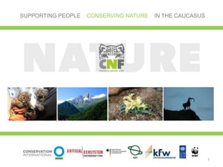 SUPPORTING PEOPLE   CONSERVING NATURE   IN THE CAUCASUS




                                                          1
 