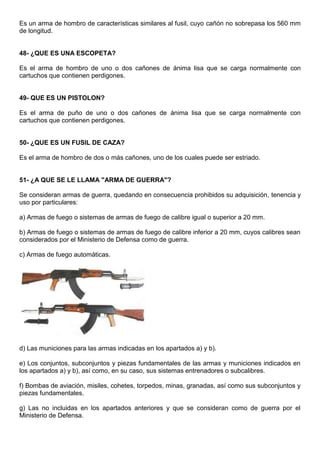 Armería, cartuchería y balística