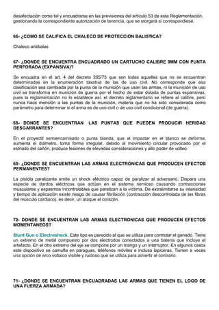 Armería, cartuchería y balística