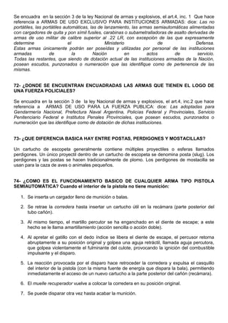 Armería, cartuchería y balística