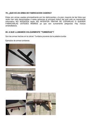 Armería, cartuchería y balística