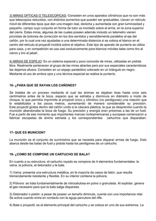 Armería, cartuchería y balística