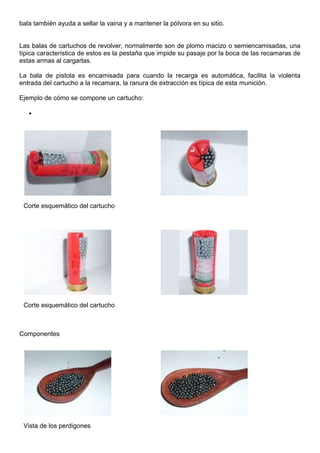 Armería, cartuchería y balística