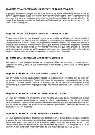 Armería, cartuchería y balística