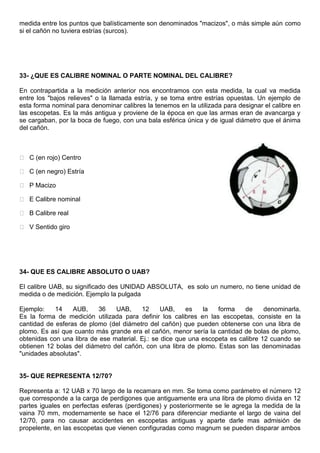 Armería, cartuchería y balística