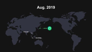 Aug. 2019
THAILAND
INDONESIA
JAPAN
 