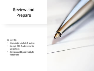 Advanced Research Methods II Module 3 PPT | PPTX
