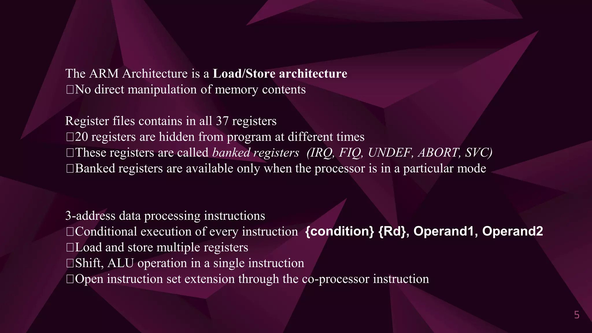 Arm instruction set ppt