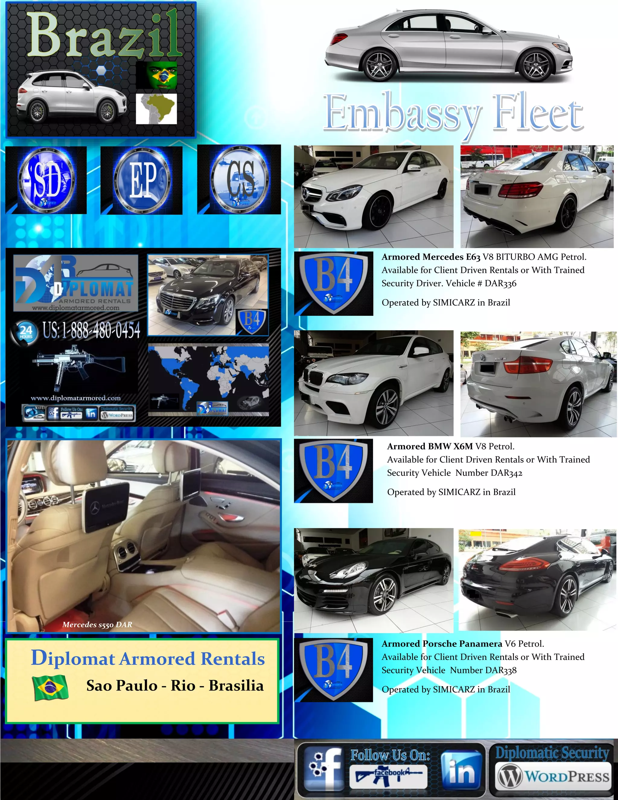 Armored Cars for Rent in Brazil Price Guide PDF