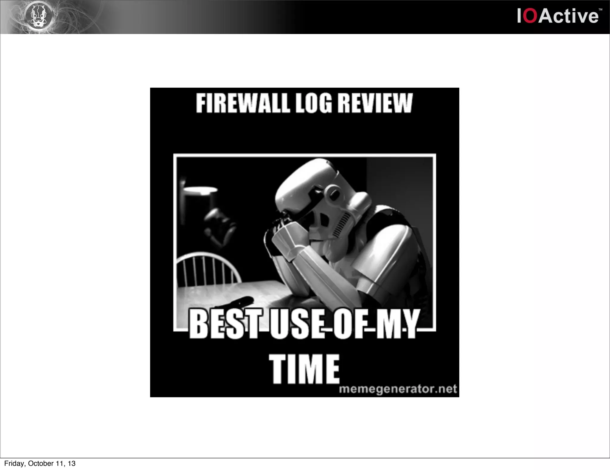 Friday, October 11, 13
 