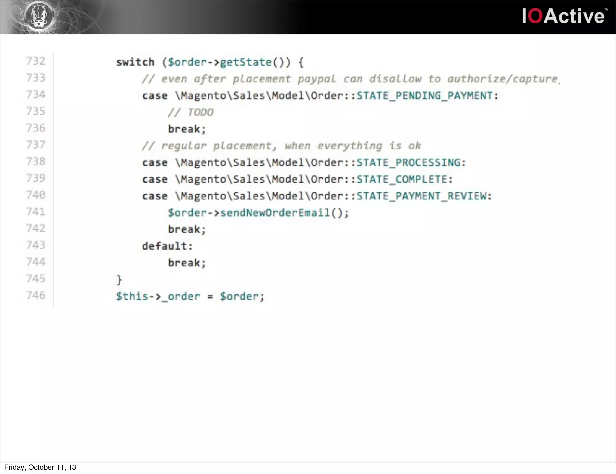 Friday, October 11, 13
 