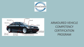 ARMOURED VEHICLE
COMPETENCY
CERTIFICATION
PROGRAM
 
