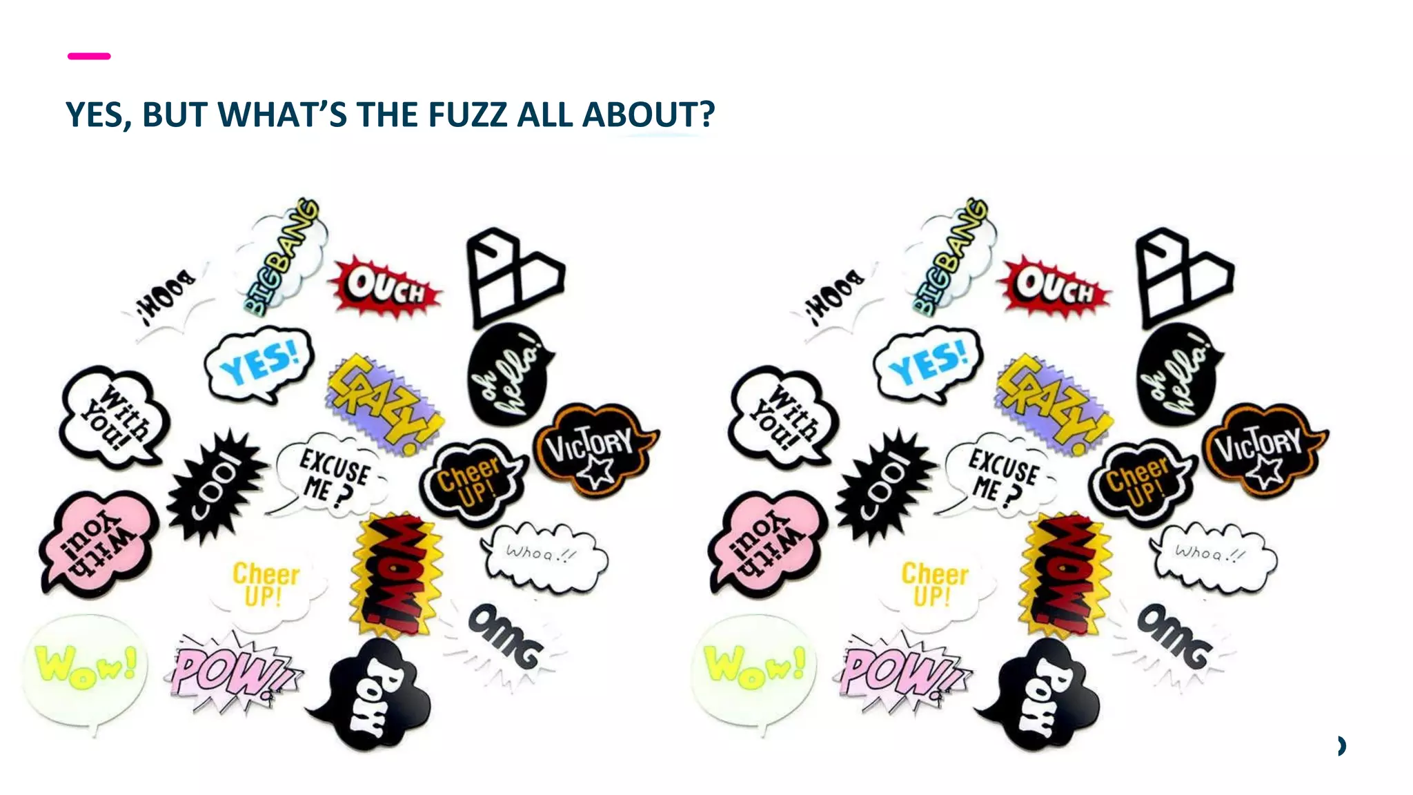 YES, BUT WHAT’S THE FUZZ ALL ABOUT?
 