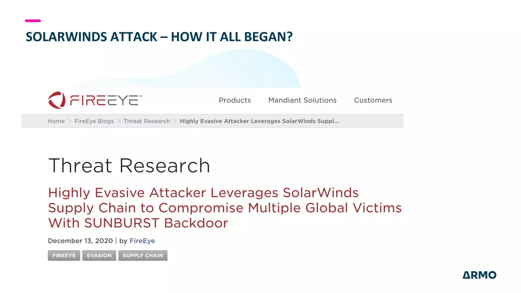 SOLARWINDS ATTACK – HOW IT ALL BEGAN?
 