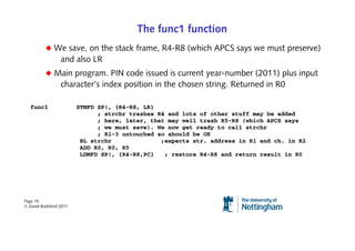 ARM procedure calling conventions and recursion | PDF