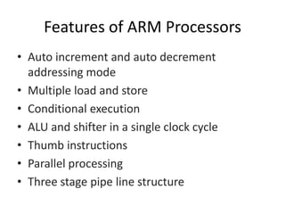 Arm processor | PPTX