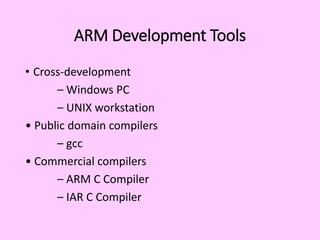 Comprehensive Overview of ARM Processor Architecture and Development ...