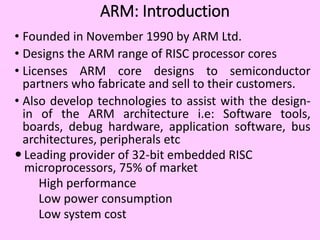 Comprehensive Overview of ARM Processor Architecture and Development ...