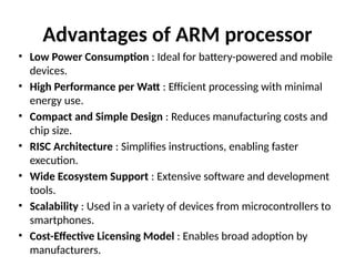 Comprehensive Overview of ARM Processors: Architecture, Features, and ...
