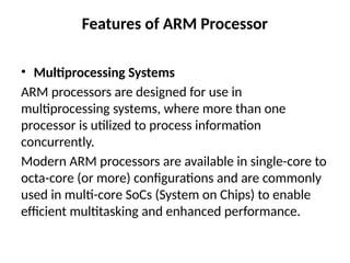 Comprehensive Overview of ARM Processors: Architecture, Features, and ...