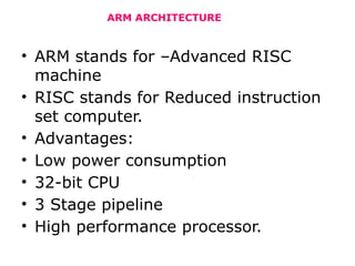 ARM processor part 4 ARM BOARDS EXPLAINATION | PPTX
