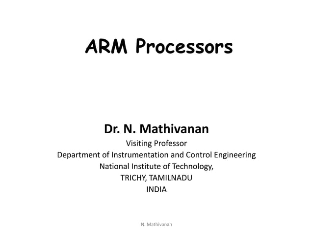 ARM Processors | PPT