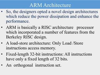 LECT 1: ARM PROCESSORS | PPSX