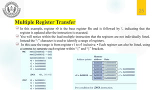 ARM Programming.pptxARM instructions process data held in registers and ...