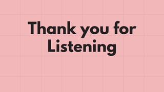 Thank you for
Listening
 