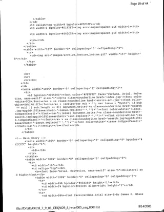 Page 10 of 44



                </table>

              <td valign=top width=8 bgcolcr=#E5F3FF></td>
                                                                     widthsl></td>
              <td width~l bgcolor*#DlE2F2><1mg grc=jmages/spacer.gif

              <td width~l bgcolor=#002C5B><img srczimages/spacer.gif widthl1></td>

          <td>< /td>
        </tr>
      </table>
      <table width='157" border="10" ce lspacing'0O" cellpadding=-'Q">
        <tr>
                                                                       height="
          <td><img src="images/archive-featurejbottom.gif" widtha"157'


          <I/table>


          <br>
          <br>
          <br><br>

     <td>
     <table width="lOO0%" border="0'" cel spacing="Q"l cellpaddiig="2">
       <tr>
                                                                                   Anial, Helve
          <td bgcolor=*I005000u><foflt Co-or=u#FFFFFF` face="Verdafla,
tica, sans-serif" size=u~lI><b><a class noundenlinle             hrefIifldex.jsp'><foflt color
                                                                                          color=
=white>TCS</foflt></a> > <a class=nound nline href='enviro-~sci>jsp><font if (sub
white>ENVIRO SCT</font></a> > <script>van      sub =       til;   var issue = "Kyoto";
  == null 11sub.length == 0) { document.write("<a
                                                              class=nounderlinie hnef='search
                                             ("I'.",")+±''><font          color=white>'I+iss5u.
 .jsp?appid=1051&searchstr="±issue.replace
toUpperCase()+"</font></a>")   ;}else{ documnent.write("<a class=nounderlifle href='
                                                                  )+"   ><font color=white>`+su
search.jsp?appid=1O51&searchstr="±sub.replace ("I"l,"                          5
                                                                                 1
b.toUppenCaseO+"I</font></a> > <a class=nounderlifle href=Isearch.jsp?appid=1O
&searchstr="+issue.replace (I.,  '           color=white>"+issue.toUppenCase()
                                            '+"><font
                                                                                             ±1



</font></a>") ;}</script></b></font></td>

     </   table>

<I-- Main Story -- >
       <table widthl"00%Il border="0'        cellspacing=uO01 cellpadding="O" bgcolorn"*
CCCCCC"I height=" 11>
             <tr>
               <td></td>

       </ table>
       <table width='100%" border='0" cellspacing=O' cellpadding="O">
          <tr>
            <td width=I"10' ></td>
            <td valign= 'top"><br>
                                                                                   an
               <b><font face="Arial, H-el etica, sans-serif" size="5"I>Unlilateral
 d Right< /font>< /b>
               <table width="100%" border=0O" cellspacing=Ol cellpadding=Ou>
                 <tr>
                   <td width=99% bgcolor =#003366" height=l"I></td>
                   <td width=l% bgcolor=003366 align=right height=`1lt></td>

                      <tr>
                                                                               KC.Glass
                        <td width=99%><font f ce=verdana,arial size~l>By James



                                                 003.seq_0O0l.txt                            8/14/2003
 file:f/D:SEARCH_7_9_O3tCEQ029_f-iwoe
 