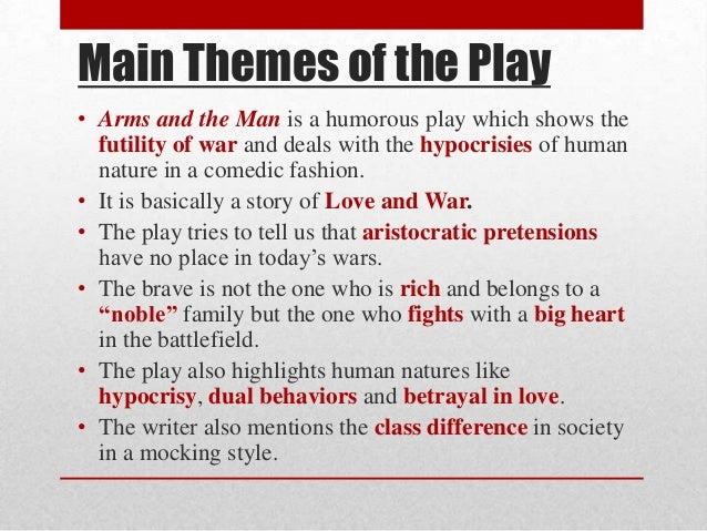 arms and man Arms and the man plot summary, character breakdowns, context and analysis, and performance video clips. arms and man Arms and the man plot summary, character breakdowns, context and analysis, and performance video clips.