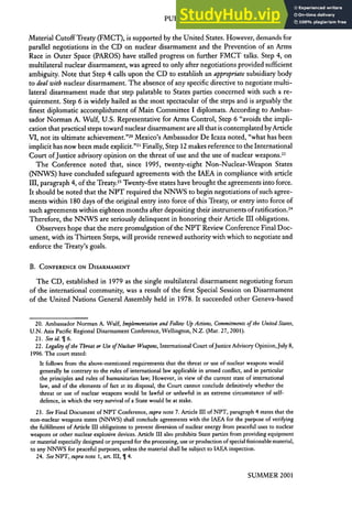 Arms Control And Disarmament A Bibliographic Essay | PDF