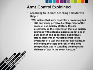 Arms Control AND Disarmament | PPTX