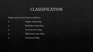 Arm slings & its types