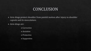 Arm slings & its types