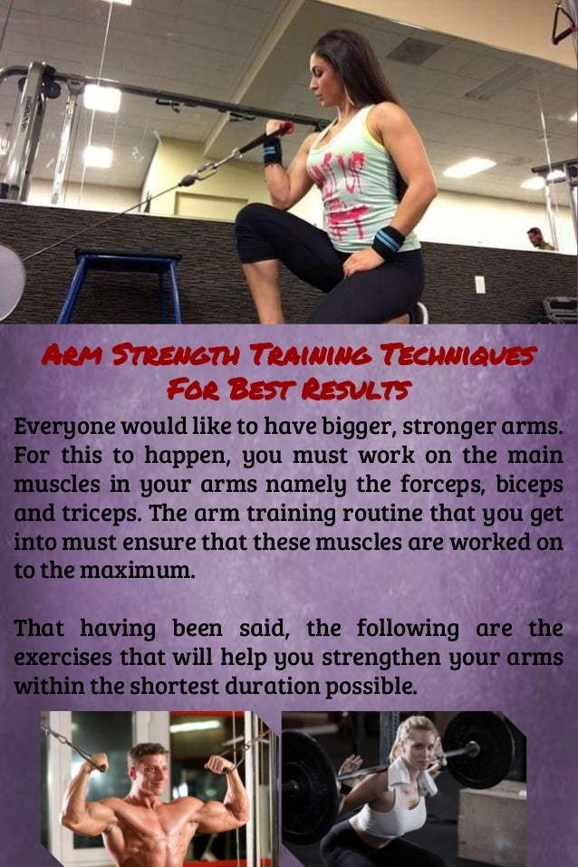 Arm Strength Training Techniques