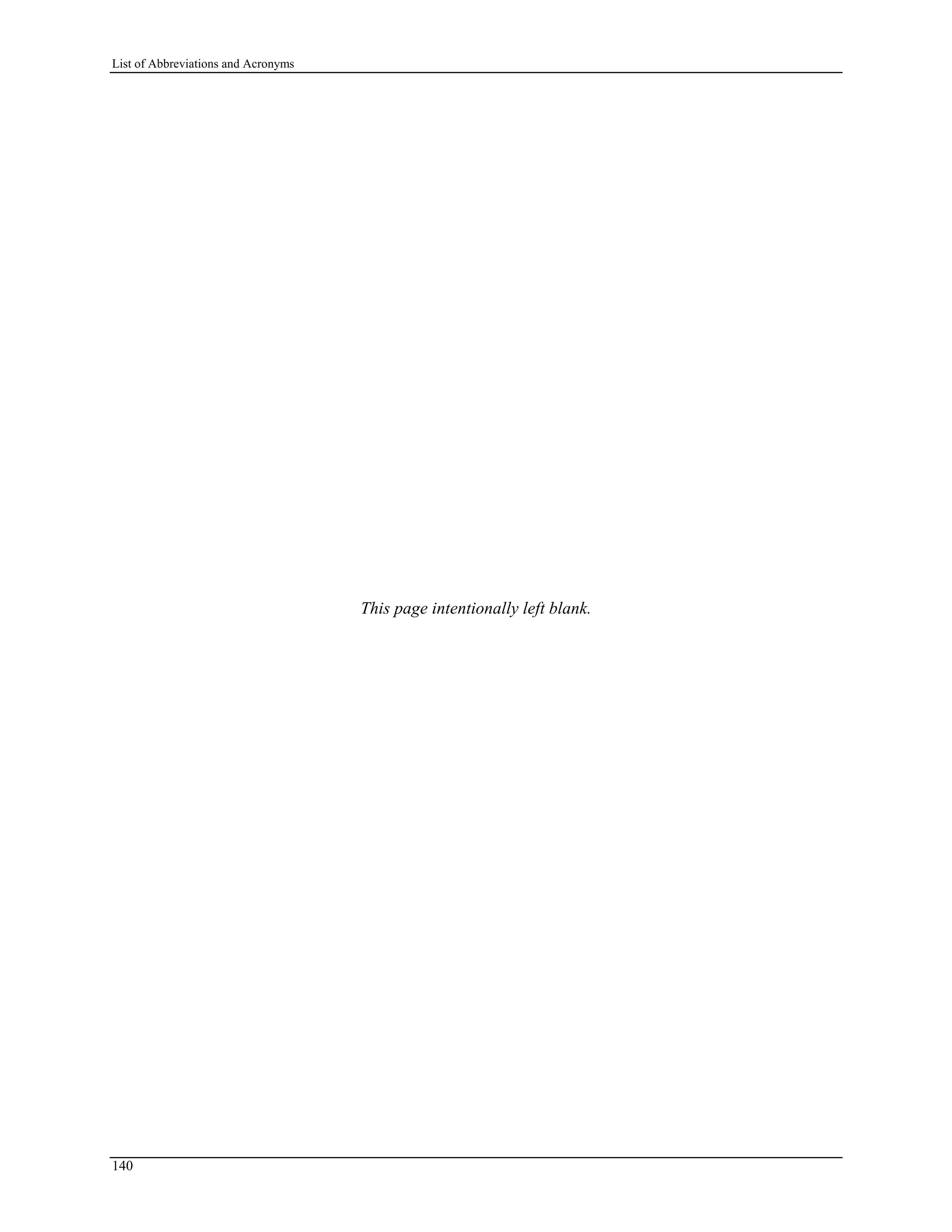 List of Abbreviations and Acronyms
140
This page intentionally left blank.
 