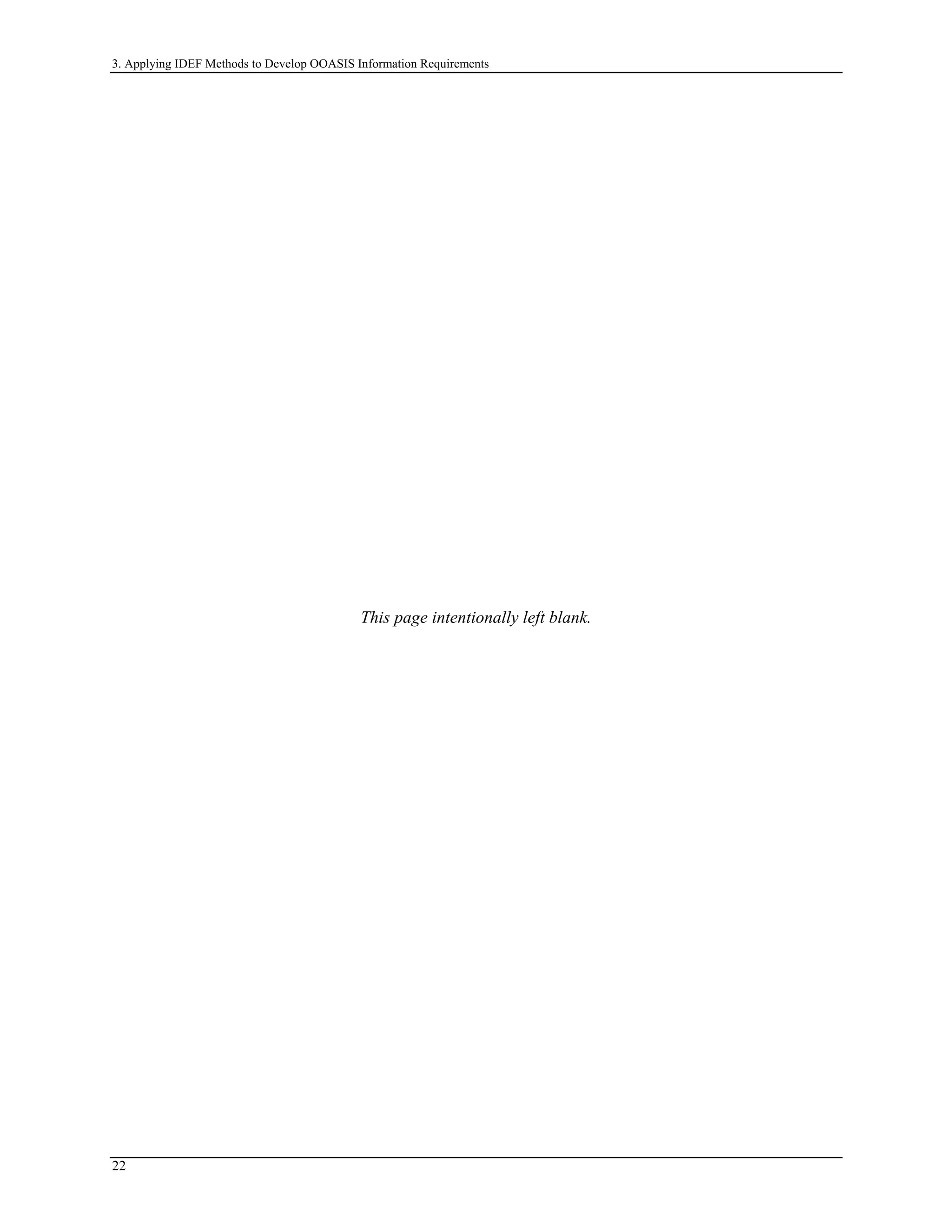 3. Applying IDEF Methods to Develop OOASIS Information Requirements
This page intentionally left blank.
22
 