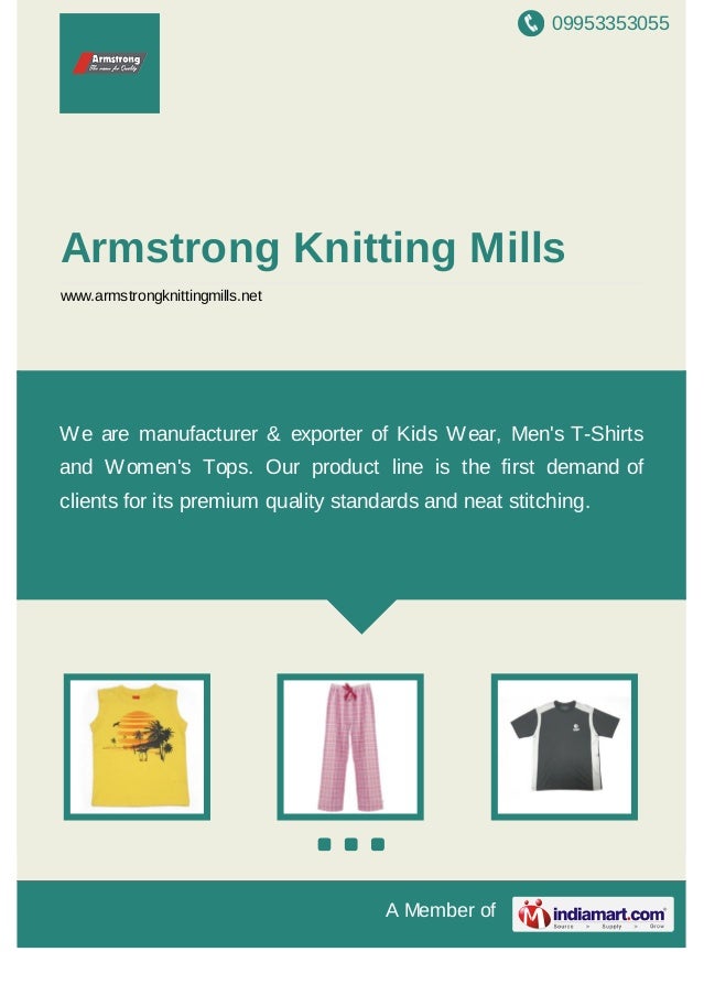 Armstrong Knitting Mills, Tiruppur, Kids Wear