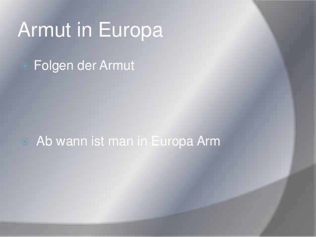 Armut Geht Uns Alle An