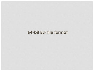 64-bit ELF file format
 