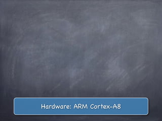 Hardware: ARM Cortex-A8
 