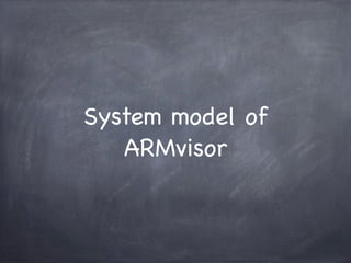 System model of
   ARMvisor
 