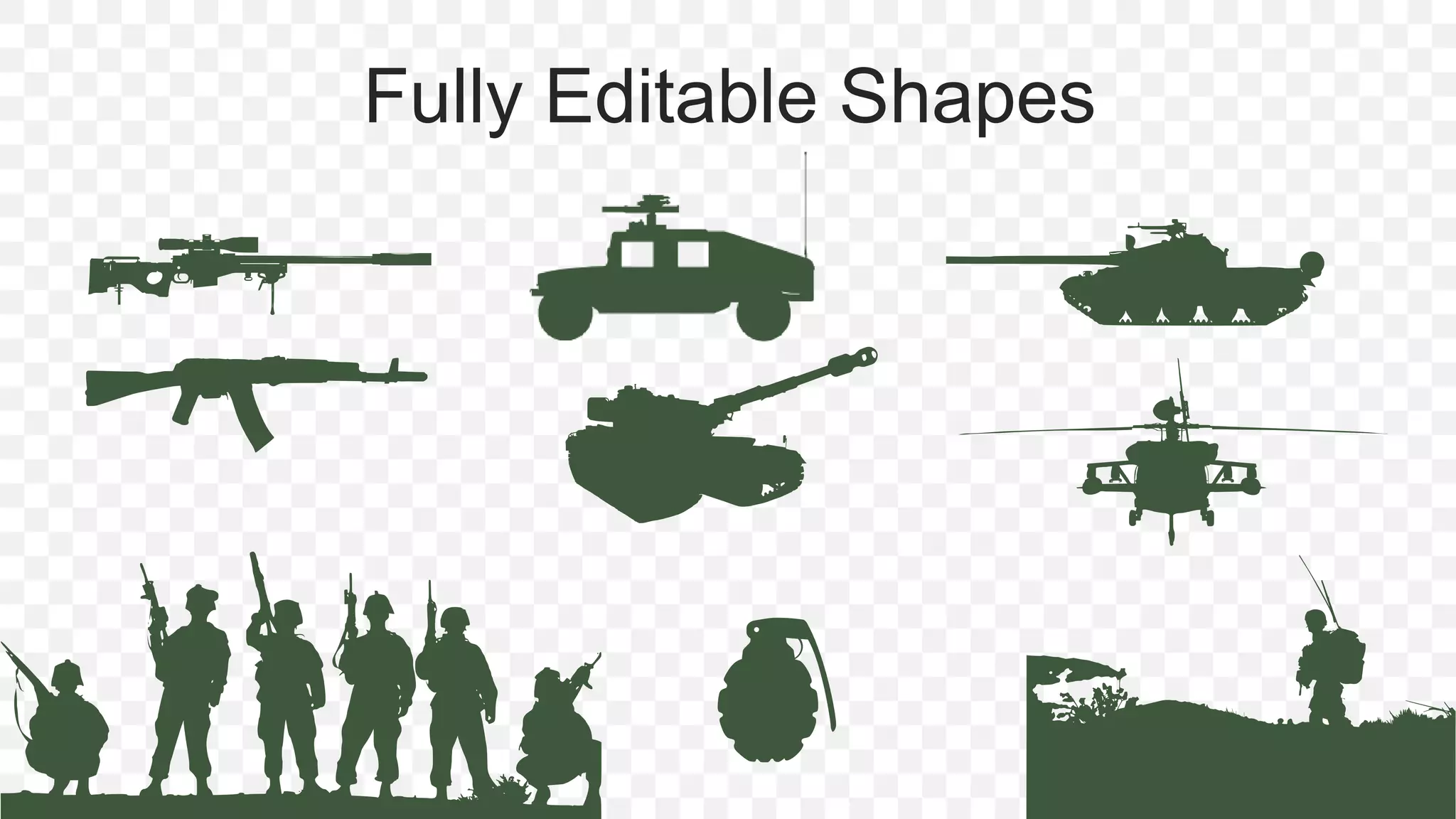 Fully Editable Shapes
 