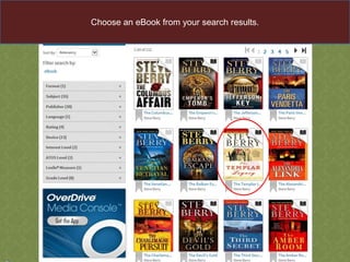 Choose an eBook from your search results.

 