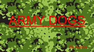 ARMY DOGS
BY ALEXA
 
